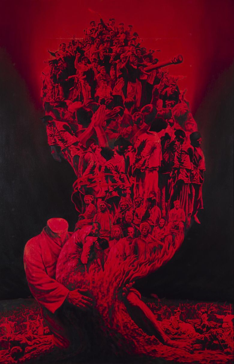 신학철의 ‘한국근대사―누가 하늘을 보았다 하는가’. 국립현대미술관 제공