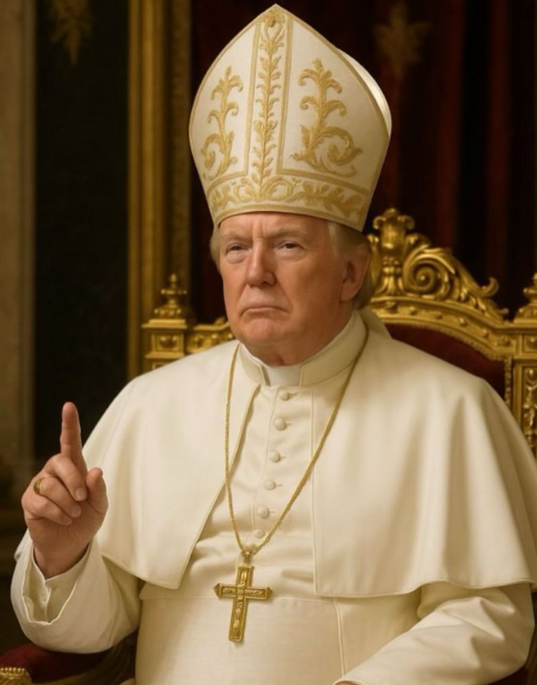 “교황 되고 싶다” 합성사진 올린 트럼프 도널드 트럼프 미국 대통령은 2일 자신의 트루스소셜에 자신이 교황의 옷을 입은 합성 사진을 올렸다. 그는 지난달 21일 프란치스코 교황 선종 뒤 취재진으로부터 차기 교황으로 누구를 선호하느냐는 질문을 받고 “내가 교황이 되고 싶다”고 농담조로 답했다. 사진 출처 트럼프 대통령 트루스소셜