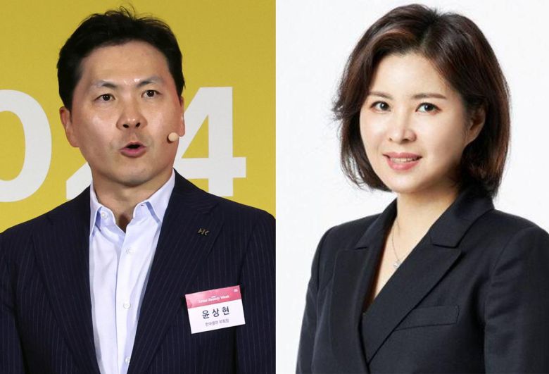 콜마홀딩스 윤상현 부회장(왼쪽), 콜마비앤에이치 윤여원 대표