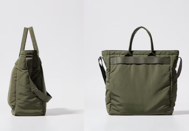 고가 브랜드를 고집하지 않고 품질 좋은 ‘듀프(복제)’ 상품을 찾는 사람들이 늘면서 유니클로의 ‘2WAY유틸리티숄더백’ 같은 상품이 인기를 끌고 있다. 유니클로 홈페이지 캡처