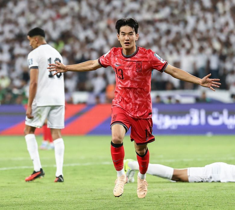 김진규가 골 세리머니를 하는 모습. 대한축구협회 제공