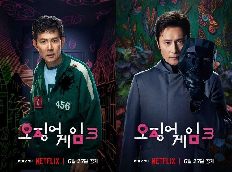 주인공 ‘기훈’(이정재)과 ‘프런트맨’(이병헌). 넷플릭스 제공