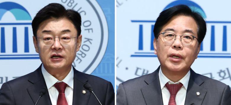 김성원(왼쪽), 송언석.