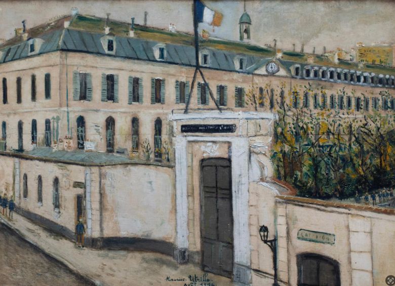 모리스 위트릴로 ‘육군 병원’.  Maurice Utrillo, Military Hospital, oil on canvas, c.1914, 72,9 x 99,7 cmJohannesburg Art Gallery, Johannesburg