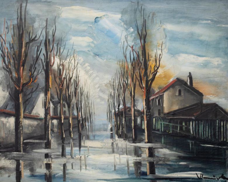 모리스 드 블라맹크 ‘홍수’. Maurice De Vlaminck, Floods, oil on canvas, 1935, 73,3 x 92,2 cmJohannesburg Art Gallery, Johannesburg