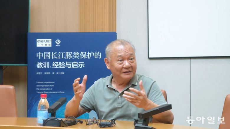 중국의 ‘돌고래 권위자’인 왕딩 중국과학원 박사. 우한=김철중 특파원 tnf@donga.com