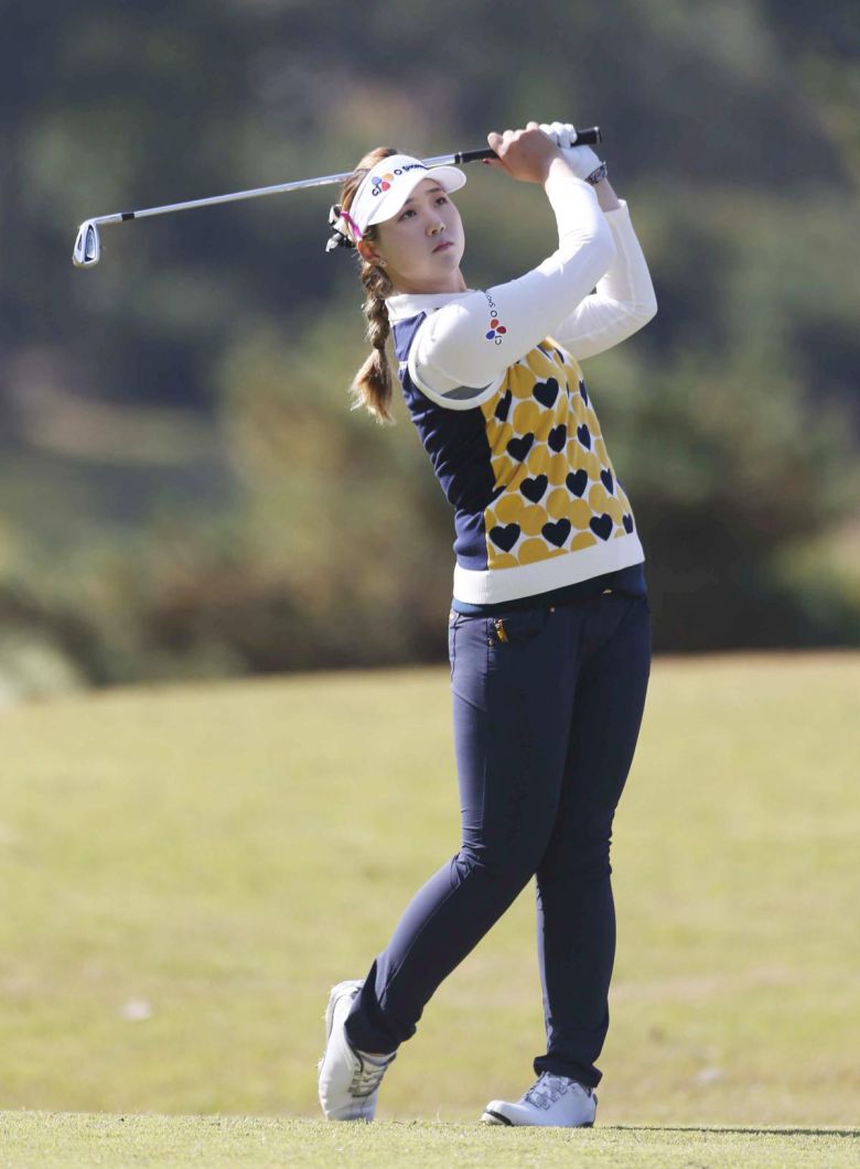 2014년 KLPGA투어에서 고진영 등 쟁쟁한 경쟁자들을 꺾고 신인왕을 차지한 백규정. KLPGA 제공