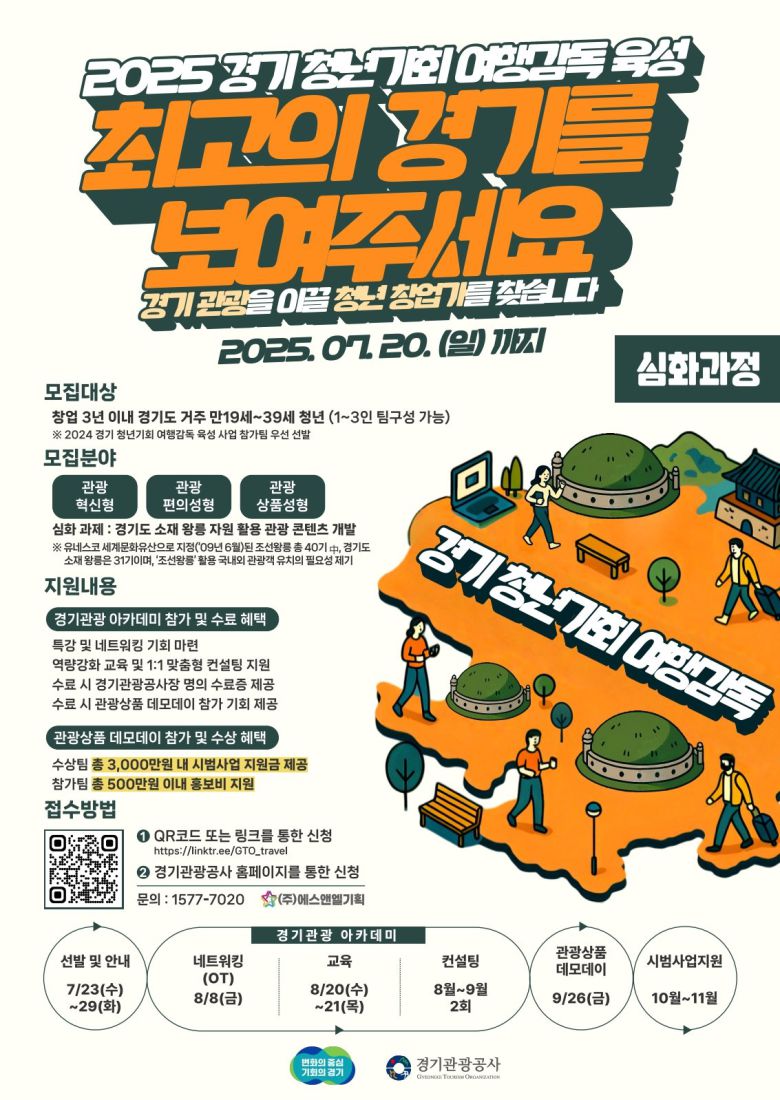 2025 경기 청년기회 여행 감독 육성 프로그램 심화과정 포스터. 경기관광공사 제공