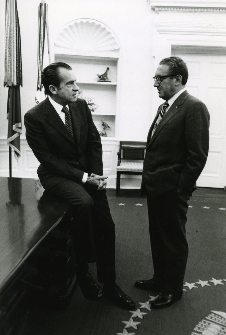 닉슨 대통령(왼쪽) 키신저 국무장관. 사진 출처 닉슨 대통령 기념도서관