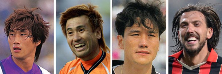 왼쪽부터 유상철, 김병지, 김주성, 데얀.