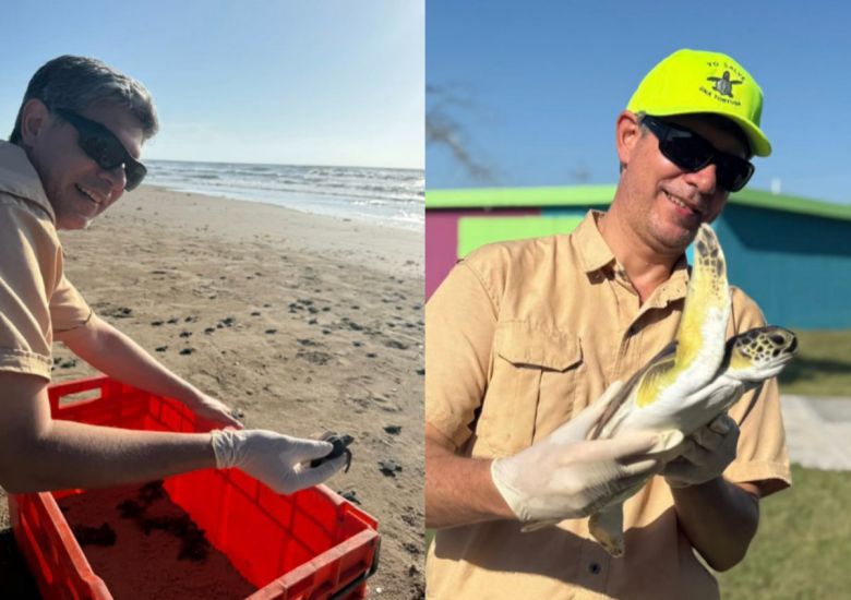 스페이스X 로켓 발사 이후 멕시코 바그다드 해변에 파편이 쏟아지며, 멸종위기 바다거북의 서식지가 훼손됐다. 환경단체는 500m 구간에서만 1톤 넘는 잔해를 수거했고, 최소 300마리의 새끼 거북이 폐사한 것으로 추정했다. (사진=Jesus Elias Ibarra Rodriguez 캡처)