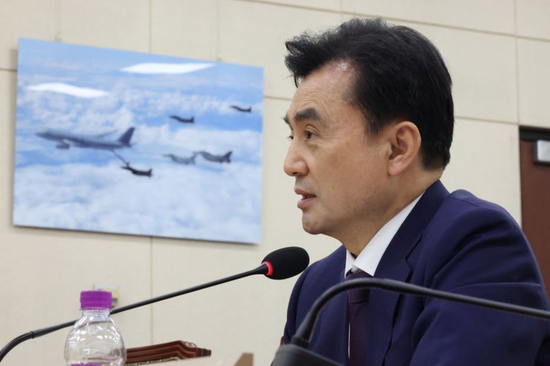 안규백 국방부 장관 후보자가 15일 오전 서울 여의도 국회 국방위원회 전체회의장에서 열린 인사청문회에 출석해 의원 질의에 답하고 있다. 2025.7.15/뉴스1 ⓒ