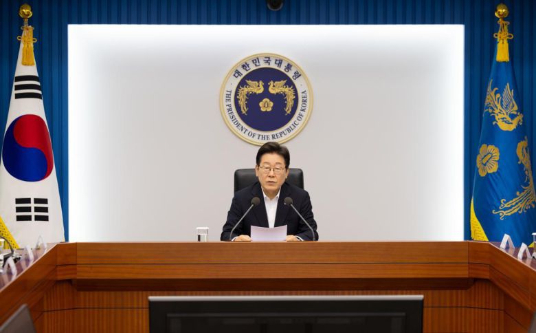 이재명 대통령이 17일 서울 용산 대통령실 청사에서 열린 4차 수석·보좌관 회의에서 발언을 하고 있다. 대통령실 제공