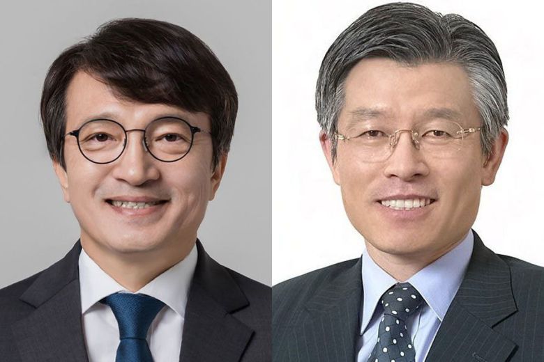 김의겸 전 더불어민주당 의원(왼쪽), 최동석 최동석인사조직연구소 소장.