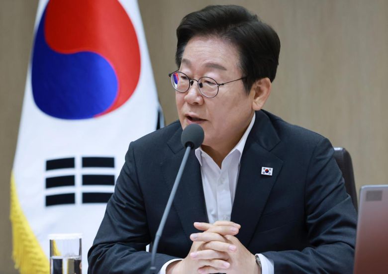 이재명 대통령이 29일 서울 용산 대통령실 청사에서 열린 국무회의에서 발언하고 있다. (대통령실통신사진기자단) 2025.07.29. 뉴시스