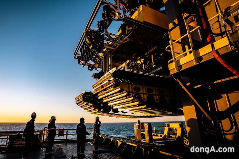 해저광물채굴 현장. TMC