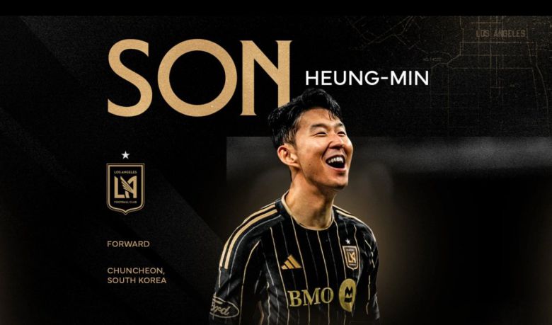 LAFC가 공식 홈페이지에서 손흥민의 입단 소식을 알리고 있다. LAFC 홈페이지 캡처.