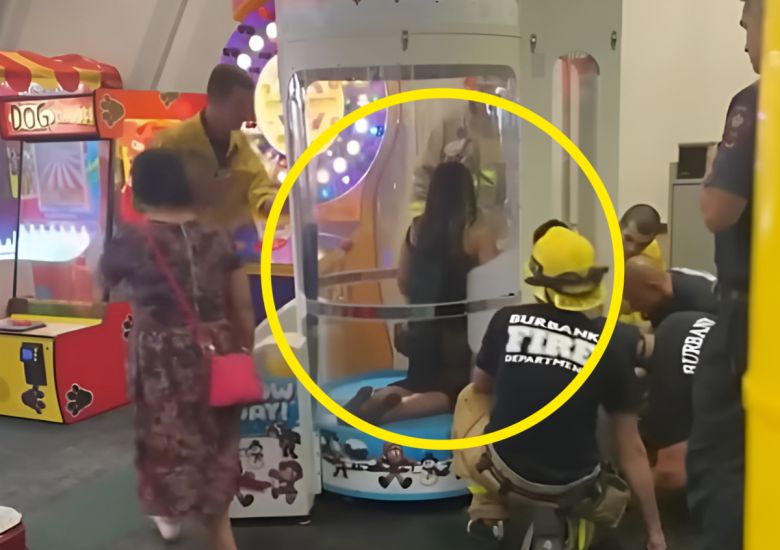 캘리포니아에서 20대 여성이 어린이용 게임기 ‘스노우데이’ 안에 팔이 끼어 1시간 갇혔다. 소방대의 구조 작업으로 무사히 구출됐으며, 매장은 정상 사용 시 안전을 강조했다. ⓒ 뉴시스