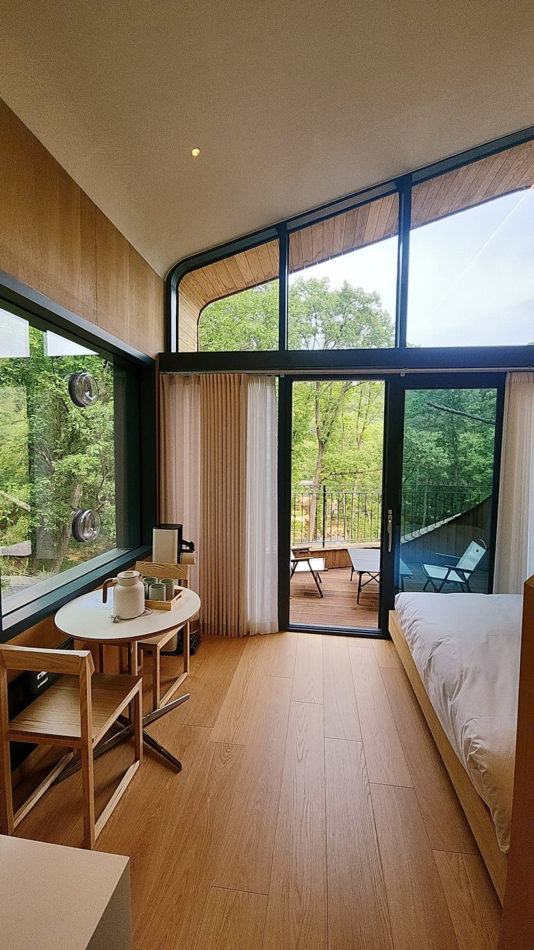 수락휴 트리하우스 내부. 노원구 제공