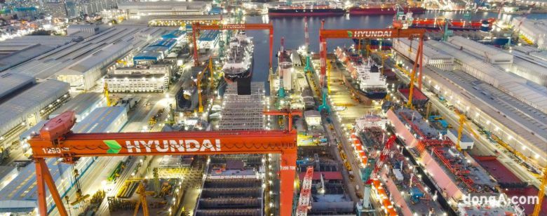 HD현대중공업 야드 전경