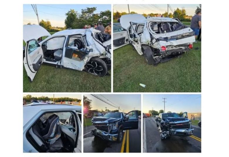 미국에서 발생한 아이오닉5 후방추돌사고 현장