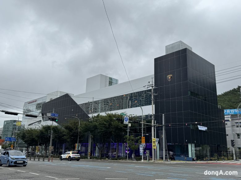 람보르기니 부산 전경.