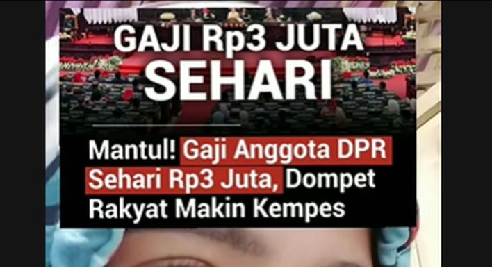 8월 14일 틱톡에 퍼지기 시작한 ‘국회의원 급여 인상설’ 게시물. 소문은 급속히 퍼져나갔고, 이후 관련 동영상이 줄지어 올라왔다.