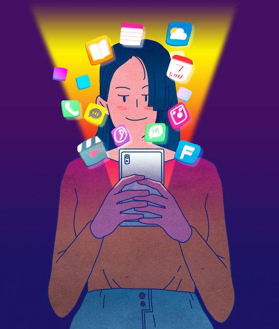 스마트폰 사용이 성인의 기분 저하와는 무관한 것으로 나타났다. 사진=게티이미지코리아.