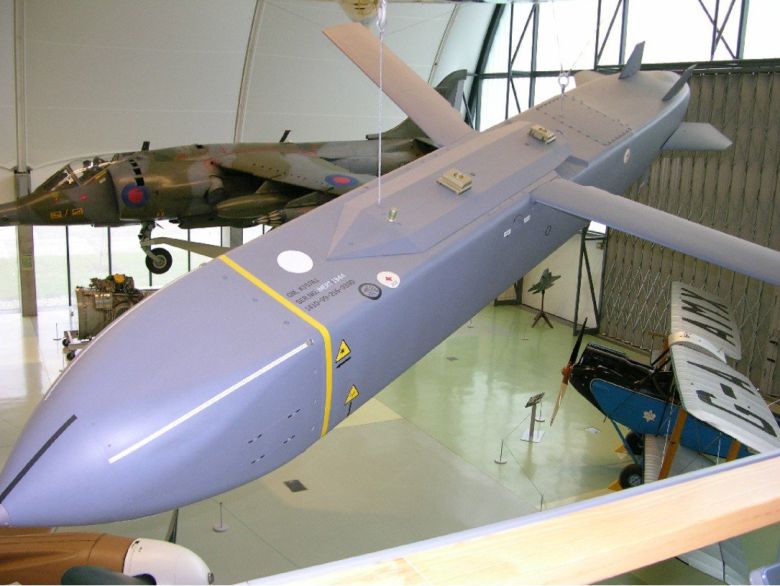 영국 항공기 발사 지대공 중장거리 미사일 스톰 섀도우. (출처: 영국 로열에어포스뮤지엄) 2025.10.23 [서울=뉴시스]