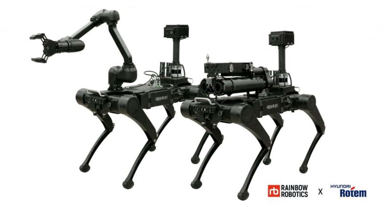 현대로템의 방산용 다족보행로봇. 현대로템 제공