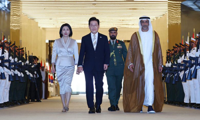 이재명 대통령과 김혜경 여사가 지난 17일부터 19일까지 UAE를 국빈 방문했다. 뉴시스.