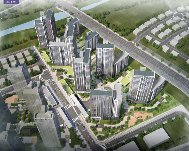 남양주왕숙 B-17 단지조감도. LH