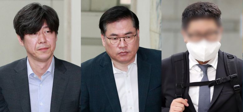 남욱 변호사(왼쪽부터),  유동규 전 성남도시개발공사 사장 직무대리, 정영학 회계사.  뉴스1