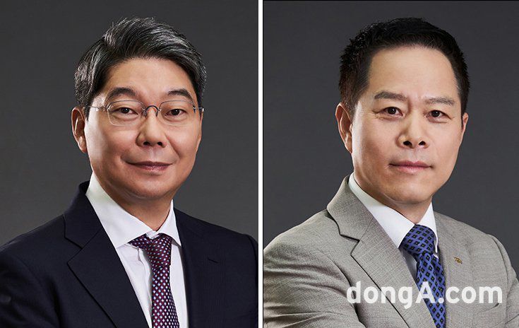 (왼쪽부터)최성원 광동제약 대표이사 회장, 박상영 광동제약 대표이사 사장.