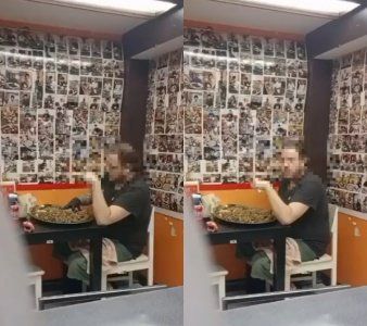 식당 측이 공개한 CCTV 영상.