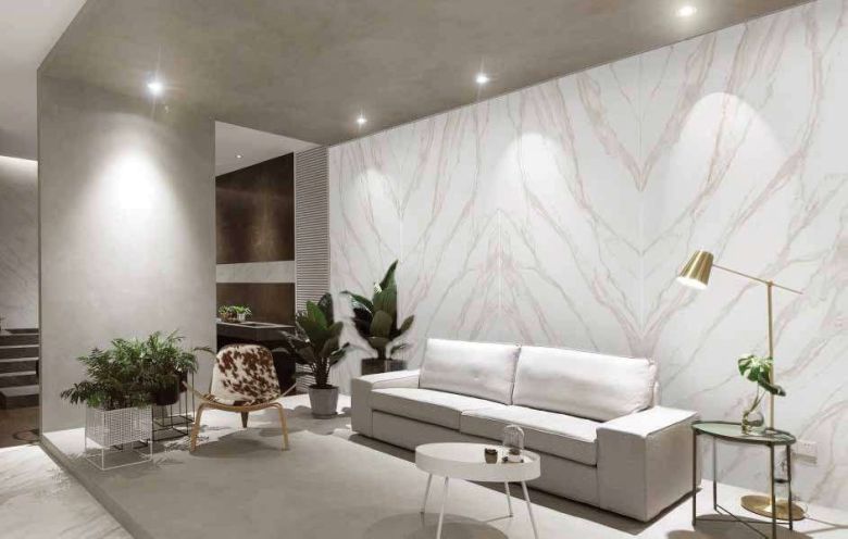 가우테크의 기술력으로 제조한 대리석 벽체. 가우테크 제공