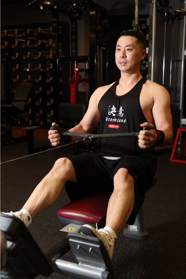 김강민 대장이 서울 중구 피트니스101에서 웨이트트레이닝을 하고 있다. 전영한 기자 scoopjyh@donga.com