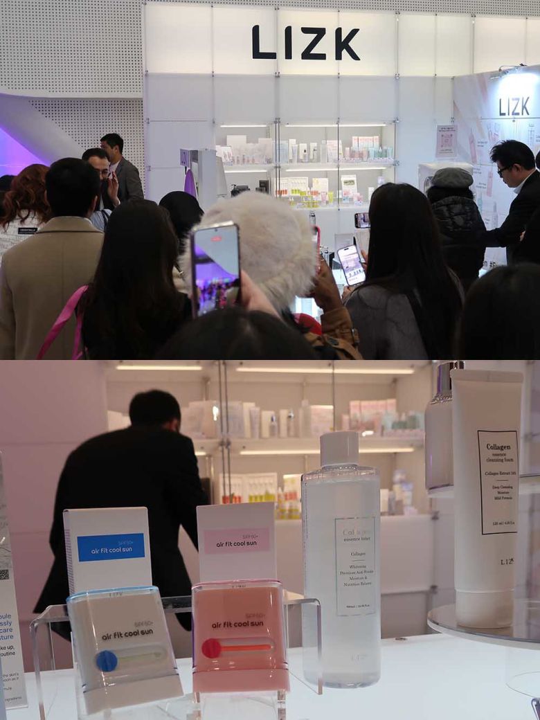 세럼 스프레이, 아이크림, 선스틱 등을 선보인 리즈케이 / 출처=IT동아