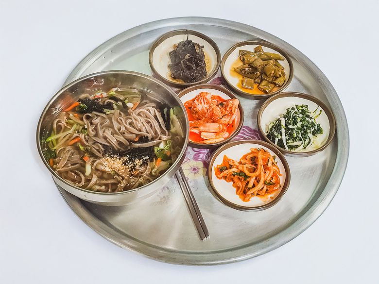 정선 오일장 콧등치기국수