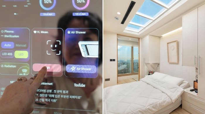 아우름 시니어레지던스 잠실 홍보관에 적용된 Living OS 시스템. 사진제공=홈플릭스