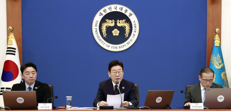 이재명 대통령이 22일 청와대에서 열린 수석보좌관회의에서 발언하고 있다. 2026.01.22. 뉴시스