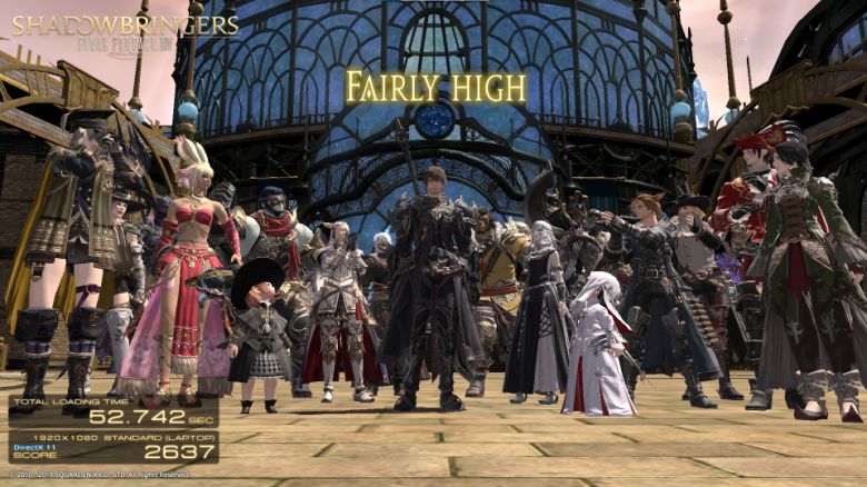 ‘파이널 판타지 14: 칠흑의 반역자’ 벤치마크를 구동했다. 점수는 2,637점이며, ‘꽤 높음’ 등급을 기록했다.