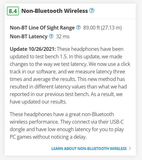 아크티스 1 무선의 딜레이는 32ms다.