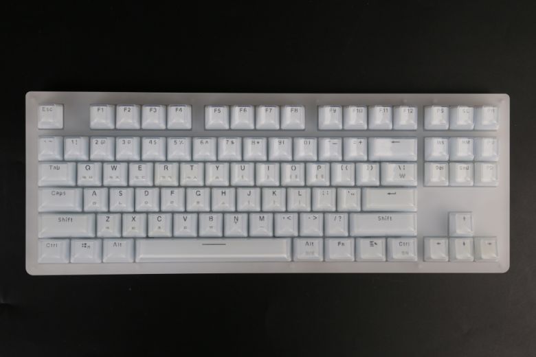 숫자 키를 없앤 87키 텐키리스 레이아웃을 지녔다.