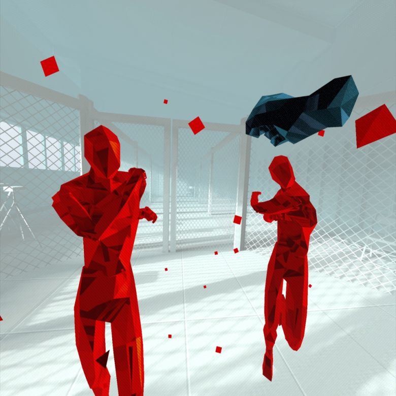 마지막으로 ‘슈퍼핫 VR’을 플레이했다.