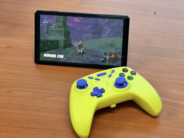 닌텐도 스위치에 연결해 보니 닌텐도 스위치 고유 기능들이 상당수 탑재됐음을 알 수 있었다.