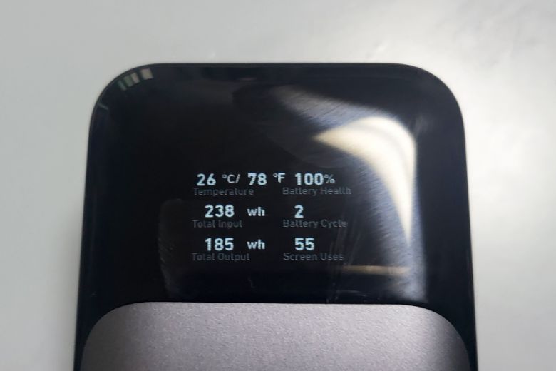 제품 온도와 배터리 상태, 배터리 사이클도 확인할 수 있다.