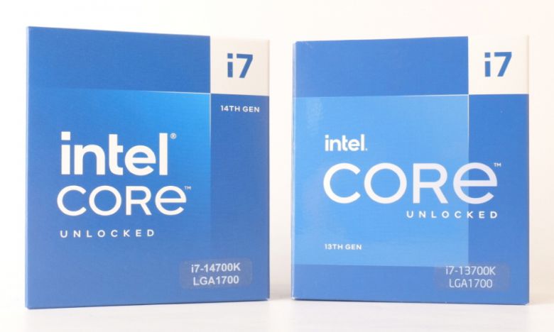 이전 세대인 코어 i7-13700K와 성능을 비교했다.