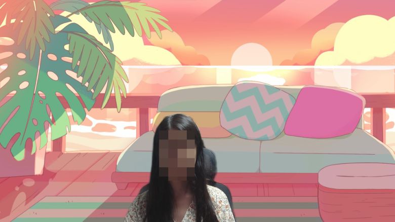 그린 스크린 없이 배경을 합성하는 것도 가능하다.