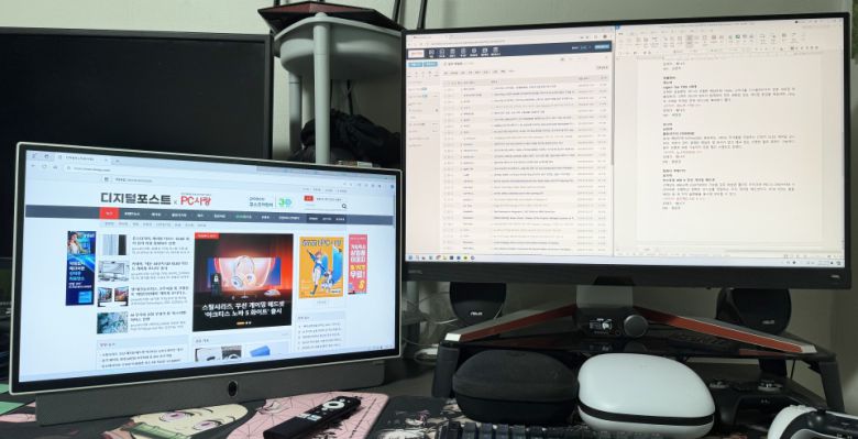 듀얼 모니터로도 활용 가능하다.